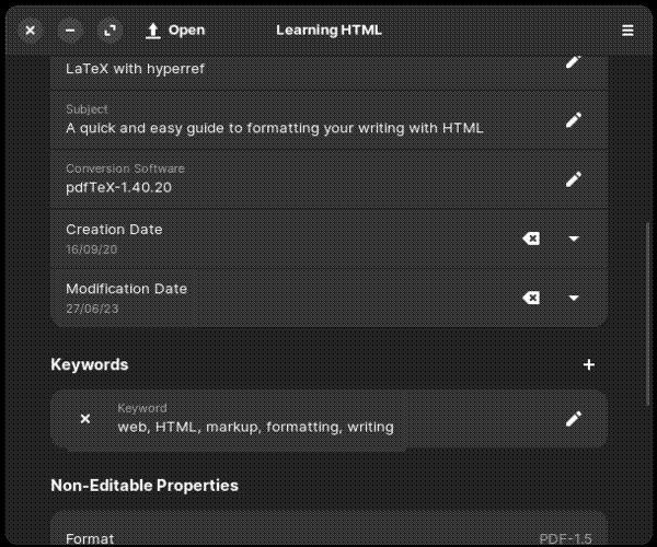 Modifying metadata with Paper Clip