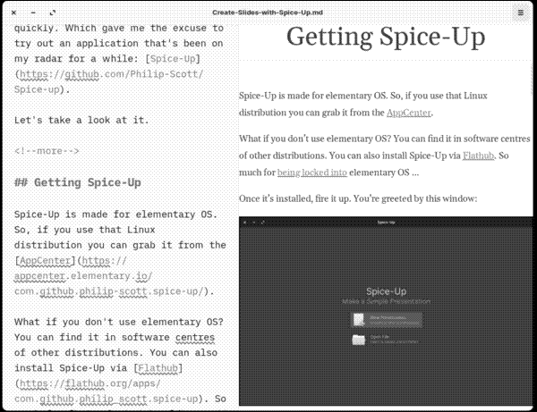 Split preview mode in ThiefMD