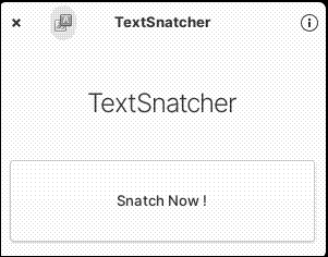 TextSnatcher’s main window