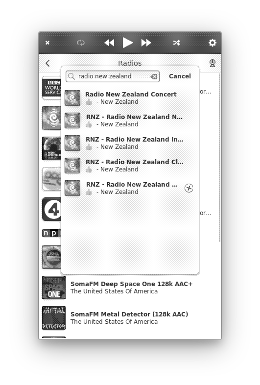 Finding internet radio stations in Byte