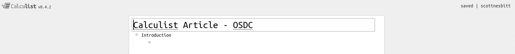 Adding information to the outline
