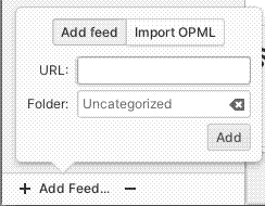Adding an individual feed to Communique