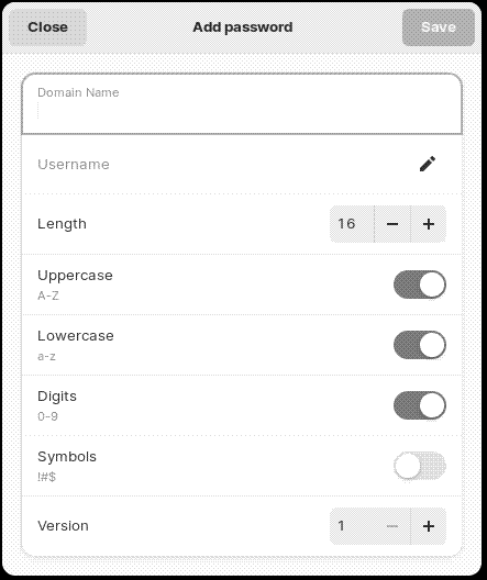 Adding a password in Master Key