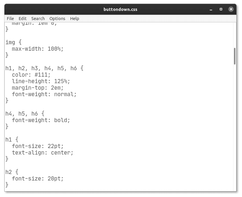 Editing a file with Leafpad