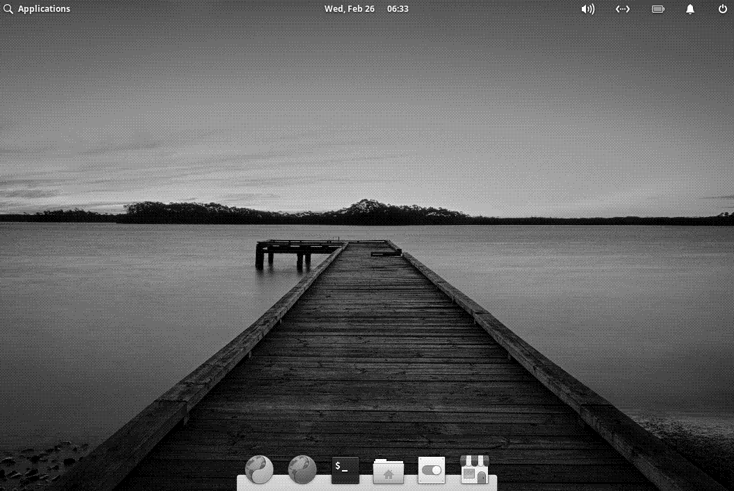 The elementary OS desktop