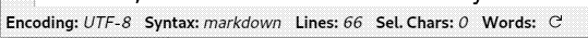 FeatherPad’s status bar