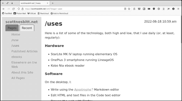 My website reimagined in Feather Wiki
