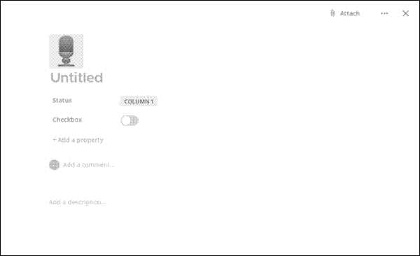 Adding a card to a board in Focalboard