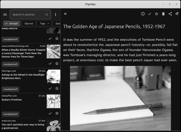 Articles in Frigoligo