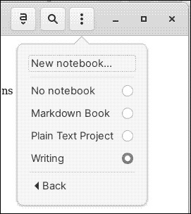 Adding a note to a notebook in Gnote
