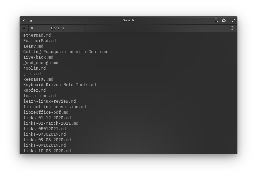 Getting a file listing