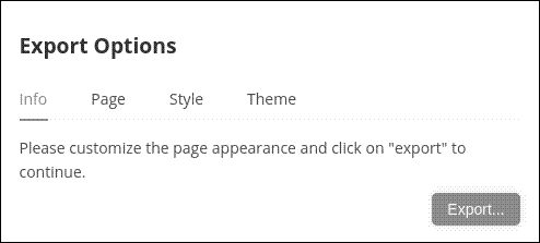 Export options screen in Mark Text