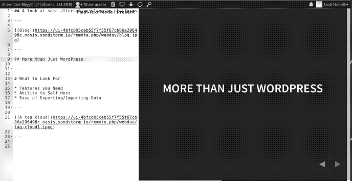 Building slides with Hacker Slides