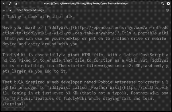 Searching a file with more
