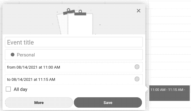 Adding an event to Nextcloud Calendar