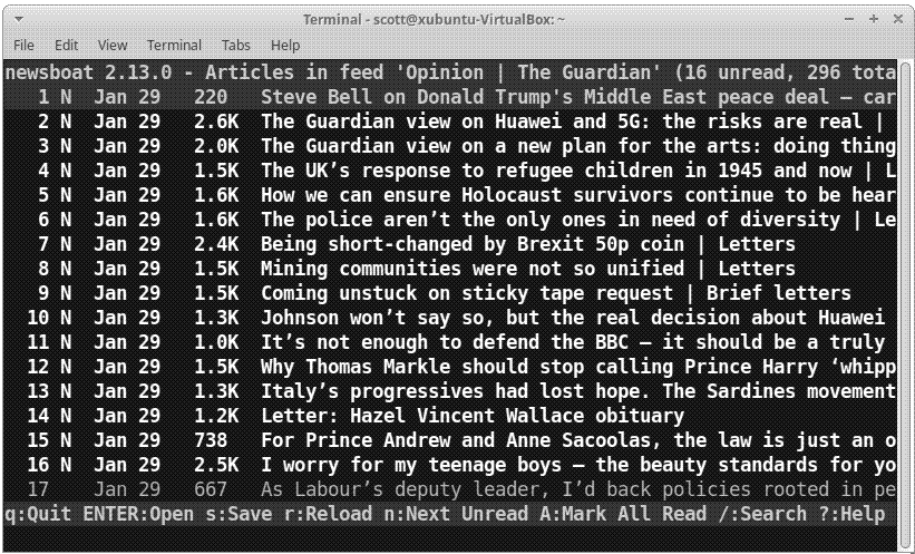 Using Newsboat as an RSS client for Nextcloud