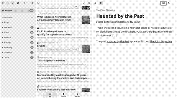 A truncated article in NewsFlash