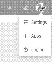 Accessing your apps in Nextcloud