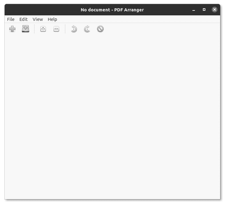 PDF Arranger at startup
