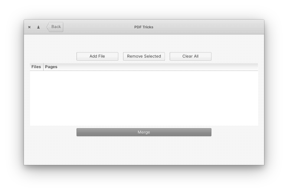 Merging PDF files with PDF Tricks