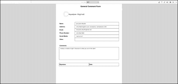Editing a PDF in Firefox