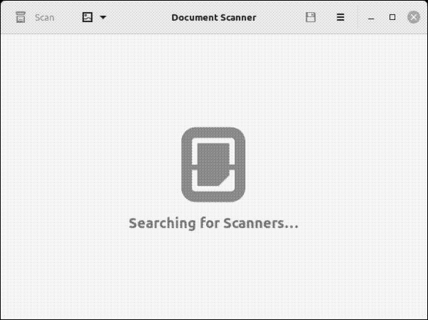 Document Scanner when you start it