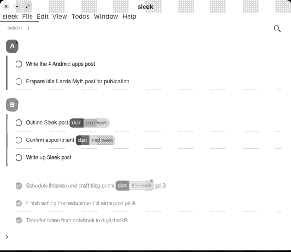 Sidebar in Sleek hidden