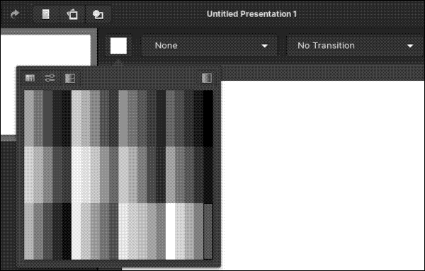Changing the colour of slides in Spice-Up