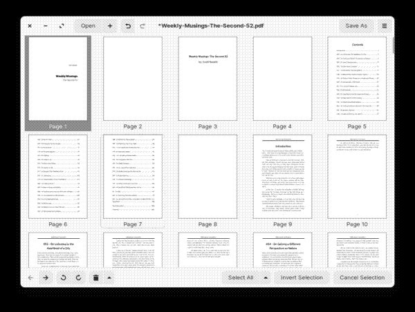 PDF Slicer, with a file loaded
