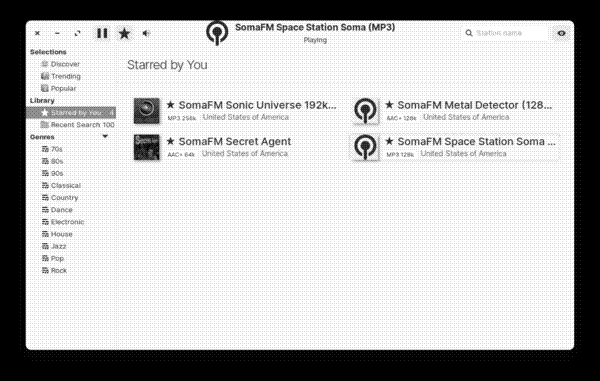 Favourites added to Tuner
