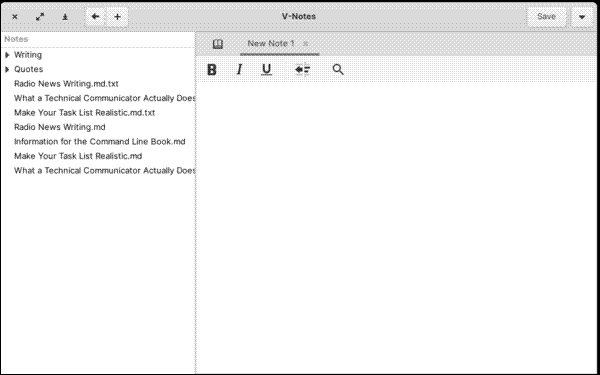 Blank note in V-Notes
