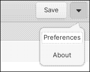 Selecting preferences in V-Notes