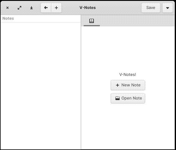 V-Notes when you first start it up