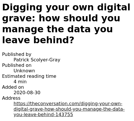 The first page of an article in an EPUB