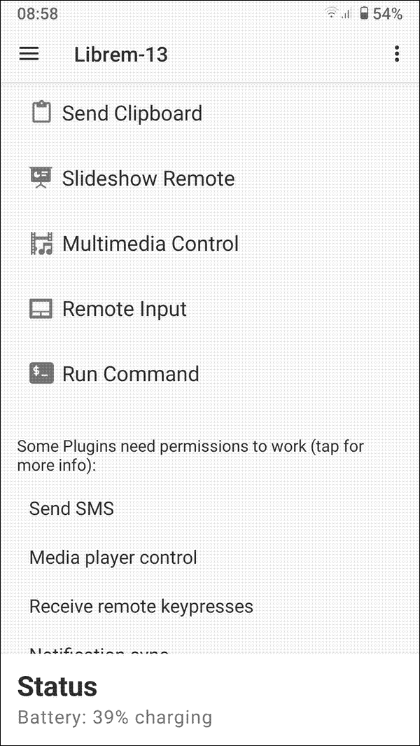 List of applications in the Zorin Connect mobile app